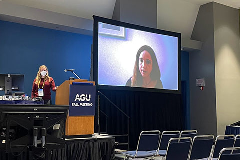 Mach presents research at AGU