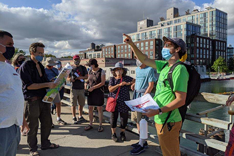 Steve leads tour